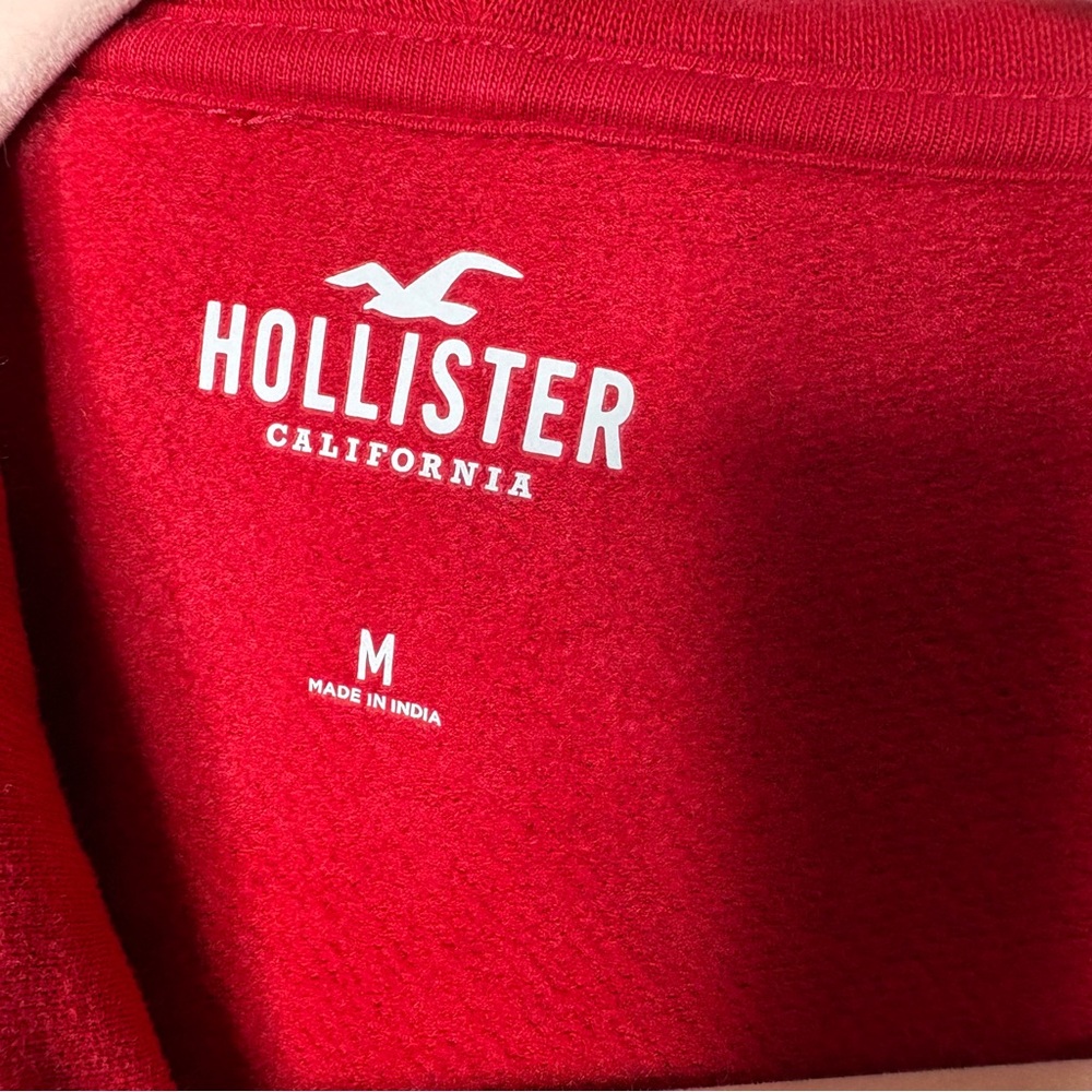 NWT Hollister Red Shop Women’s Hoodie Size Medium - Picture 6 of 8